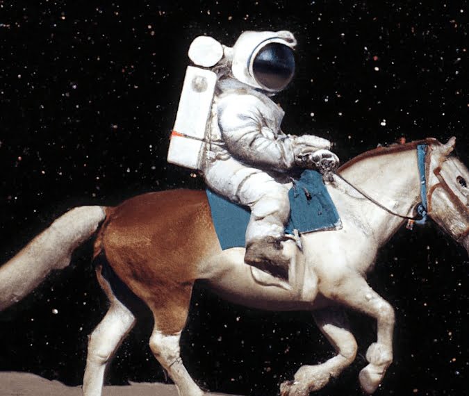 космонавт лошадь