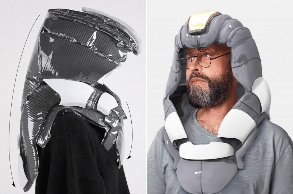 protótipo testudo capacete anti terremoto 1