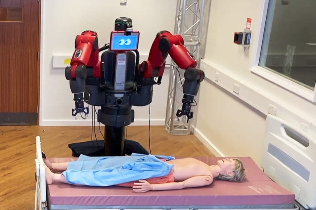 robots dress up patients