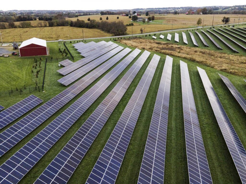 stanford solar panels night