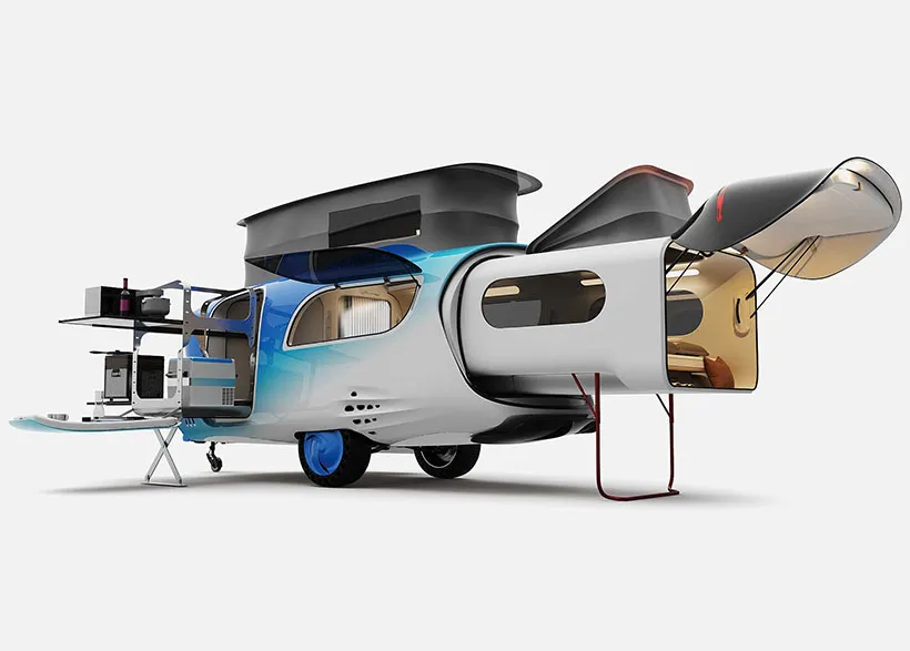 whale trailer cabin by hu yong2