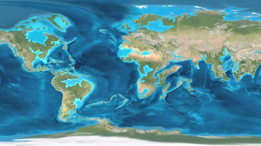 mappa mondo corrente del golfo