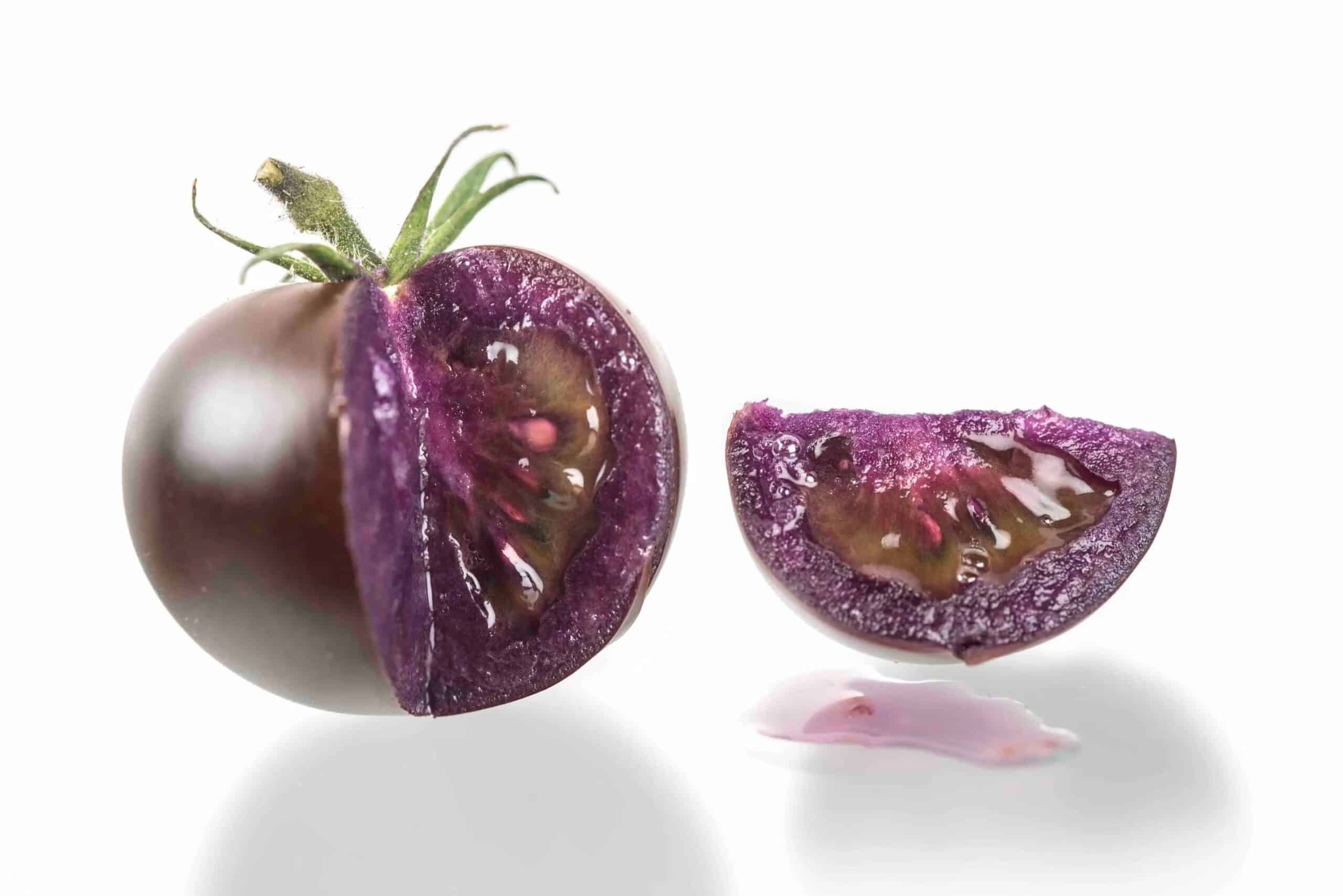 scaled purple tomato