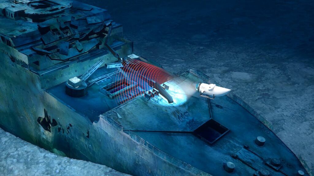 Oceangate сканирование Титаника 1 в масштабе