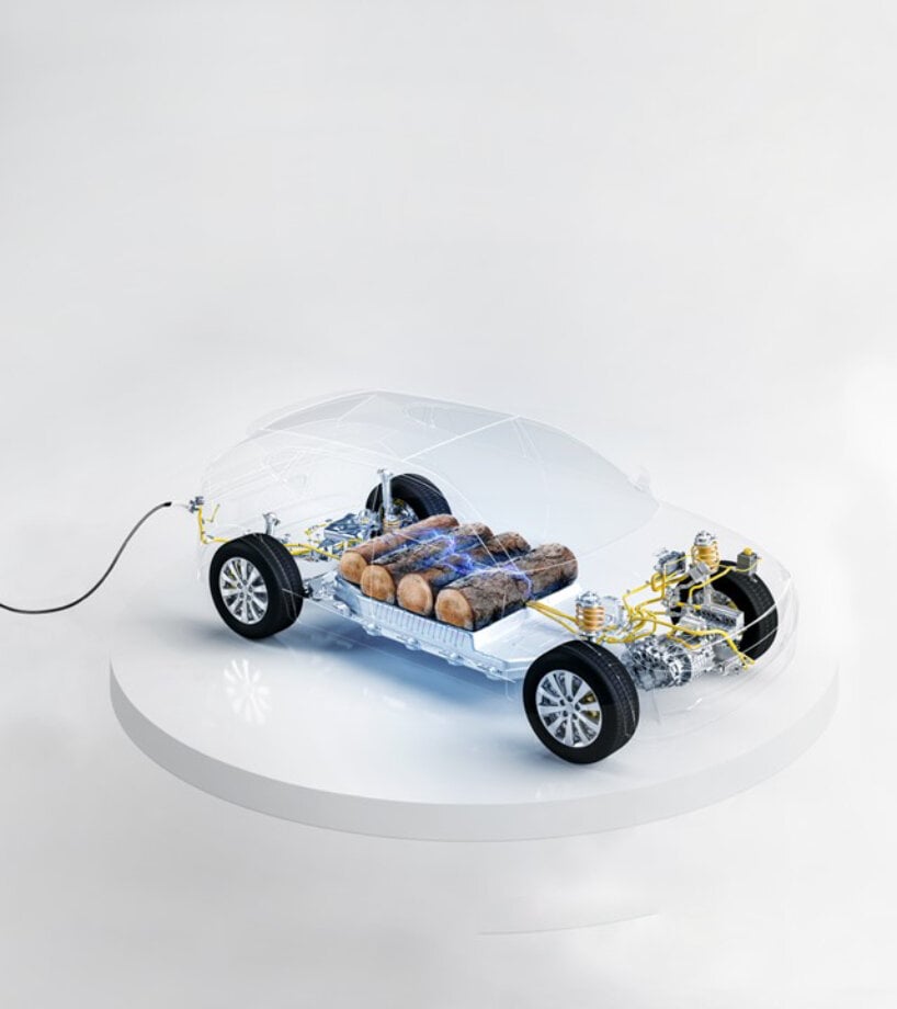batteries electric vehicles lignode designboom 01