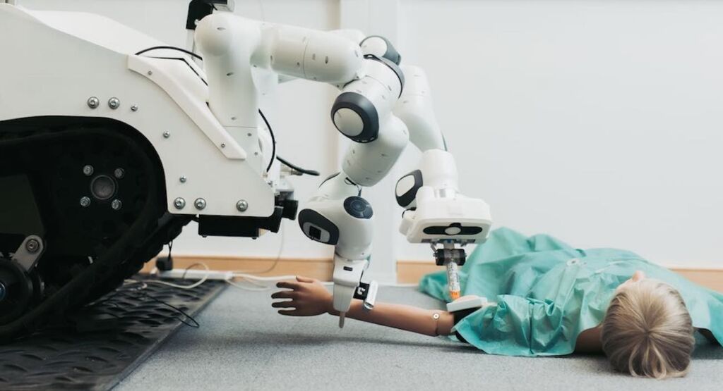 robot médical Université de Sheffield SWNS
