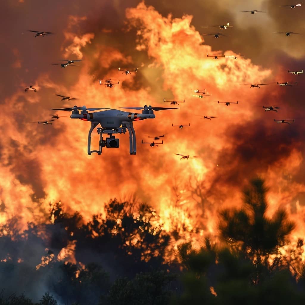 Droni antincendio