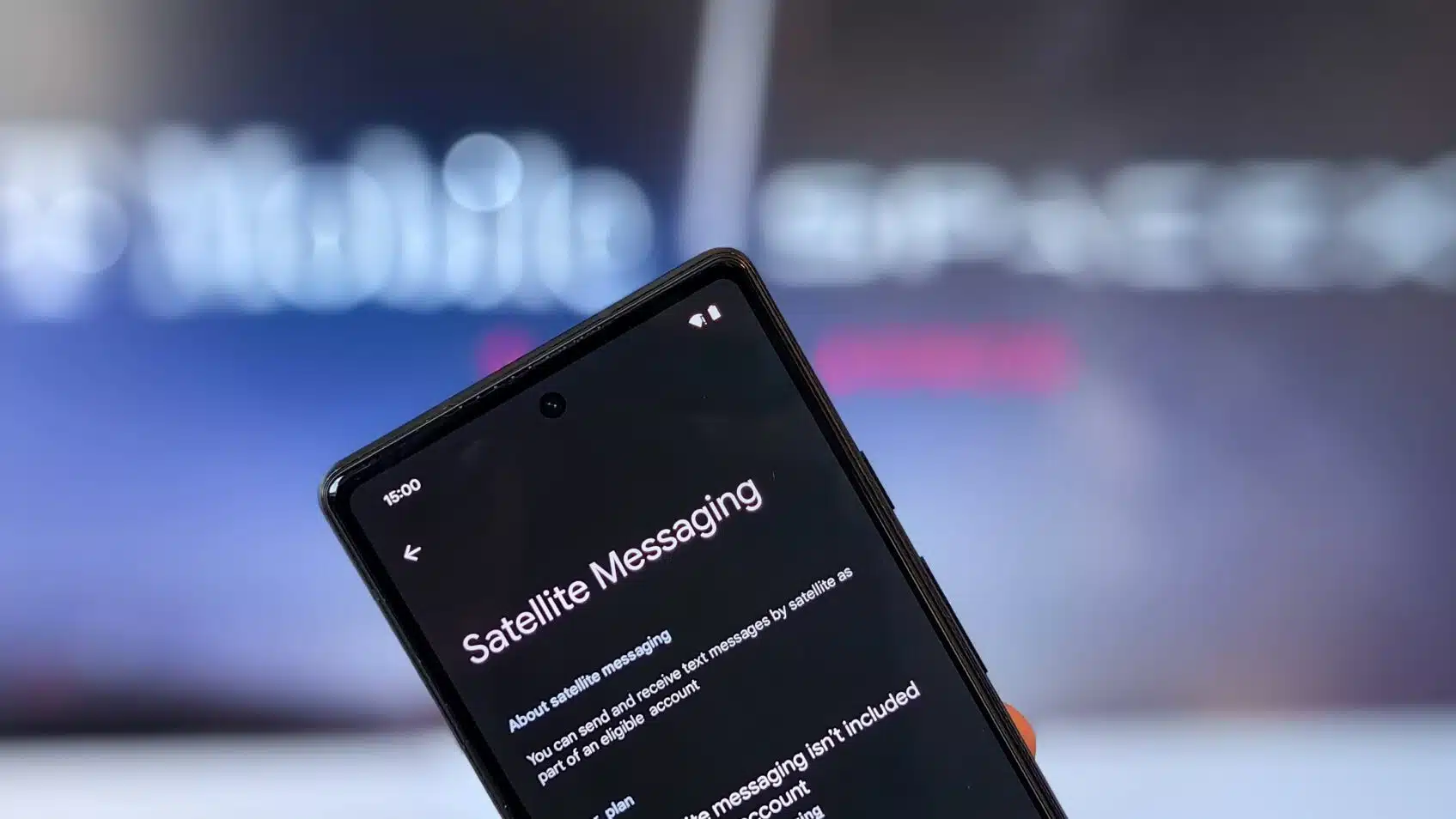 Connexion satellite Android 15