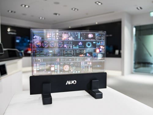 Pantalla táctil transparente