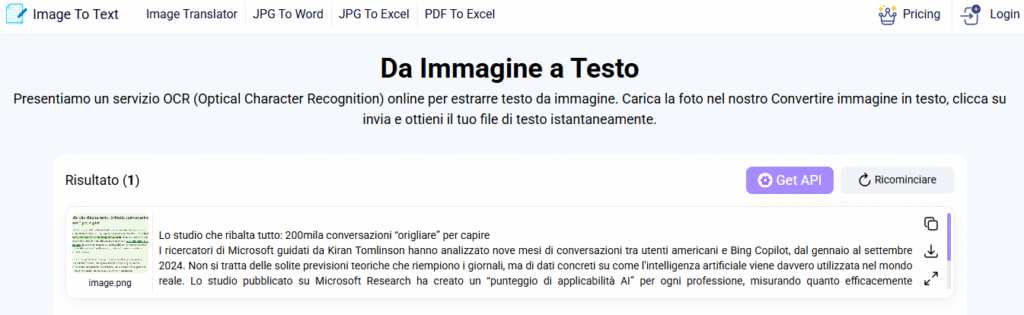 immagine in testo