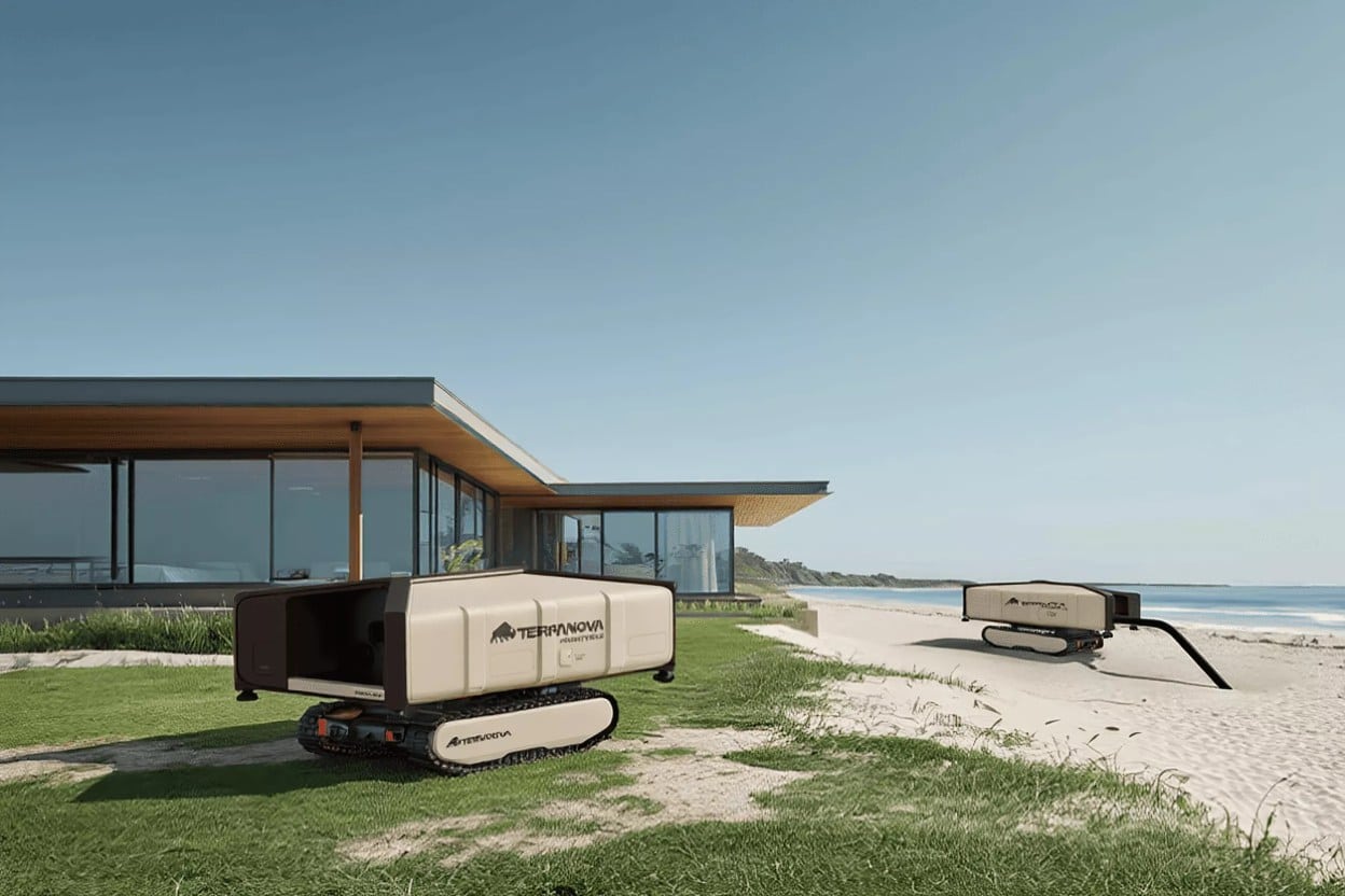 terraforming urbano robot autonomo cantiere costruzione sollevamento suolo