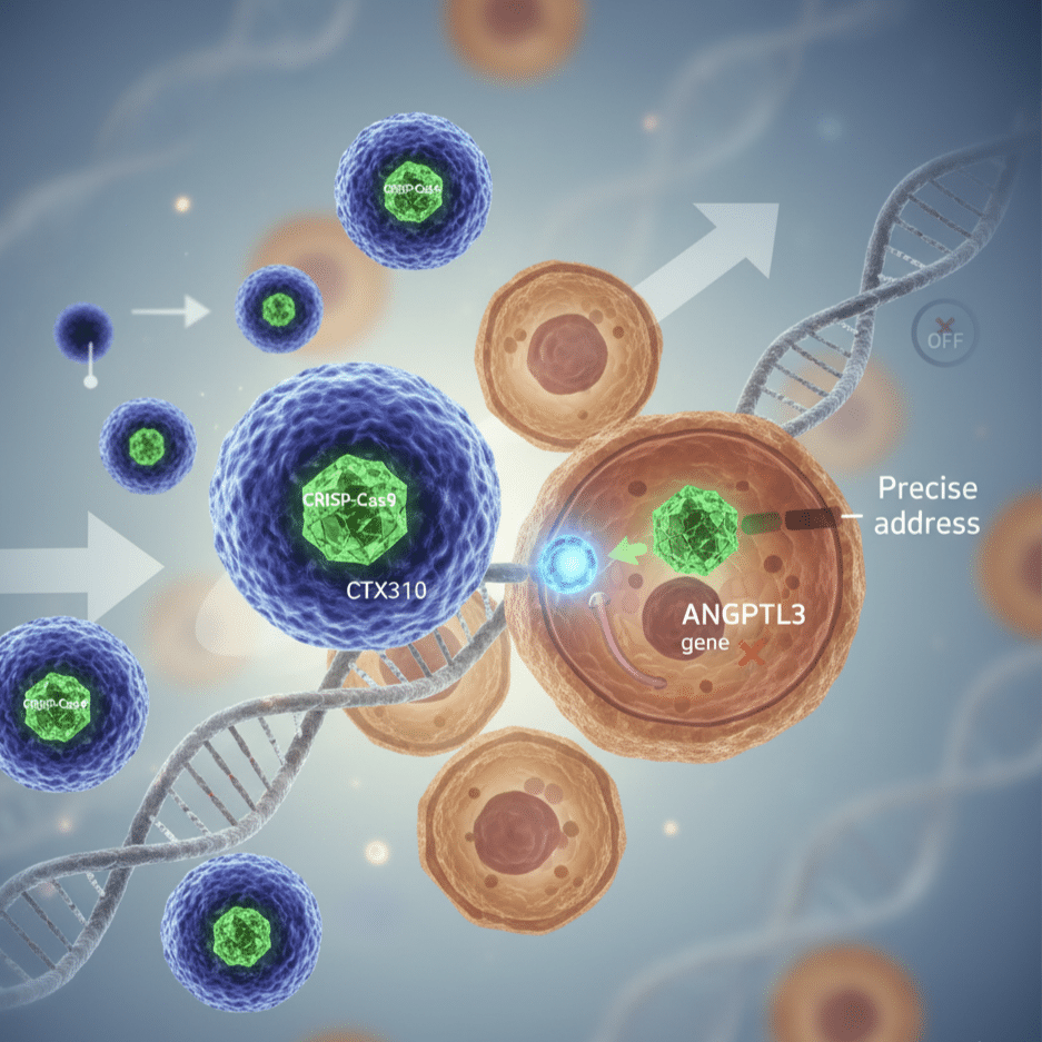 Cura colesterolo - ricercatore analizza campioni genetici in laboratorio