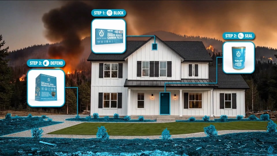 incendi domestici protezione casa kit sicurezza bocchette filtro spray