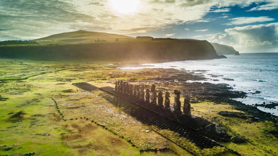 moai modello 3D Rano Raraku droni fotogrammetria