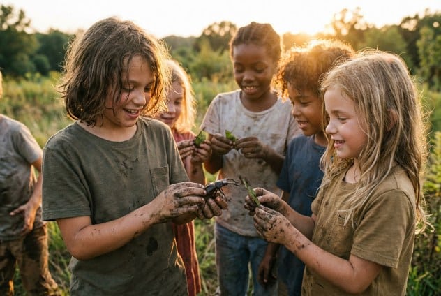 bambini natura gioco esterno educazione ambientale biofobia