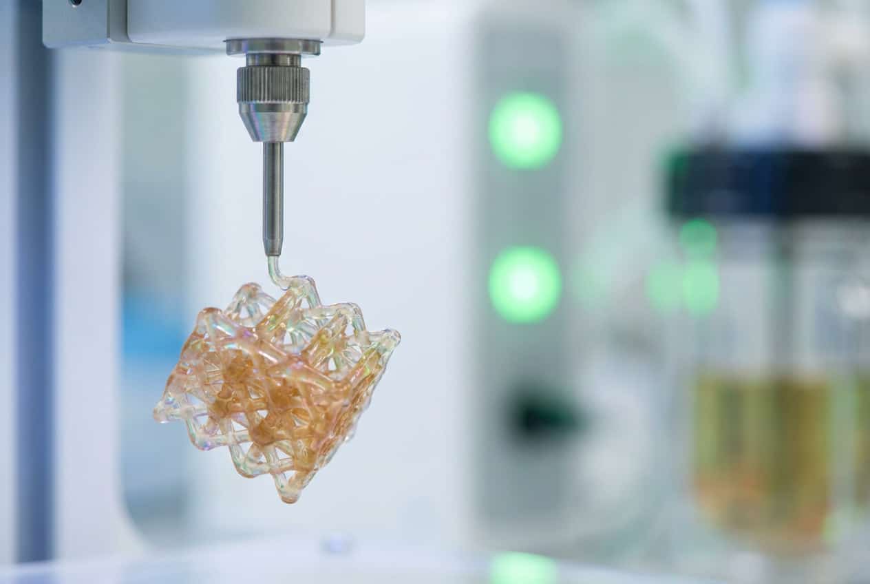 stampante 3D bioprinting con struttura cellulare