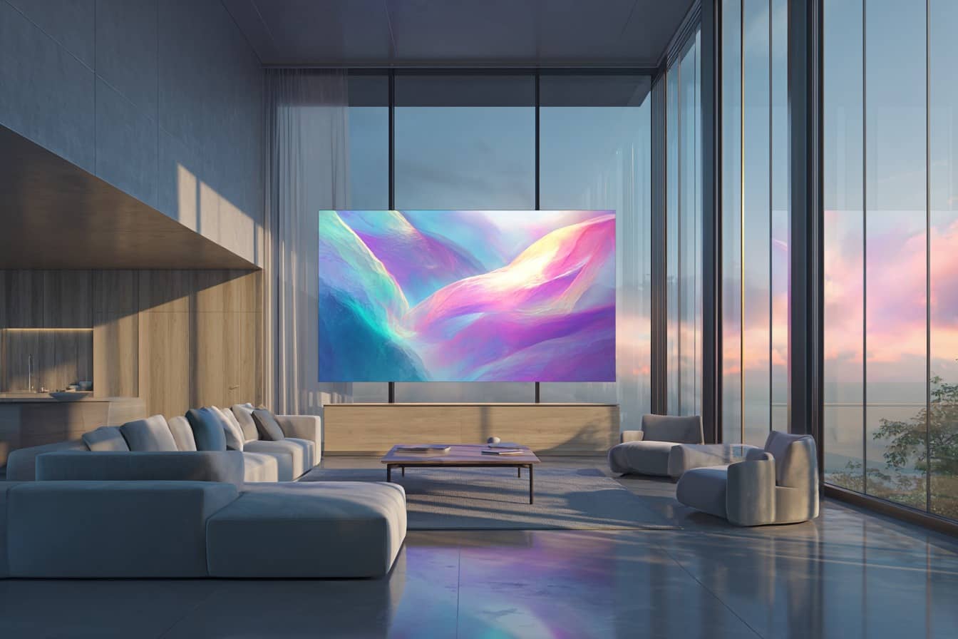 schermi OLED futuristico tecnologia innovazione schermi