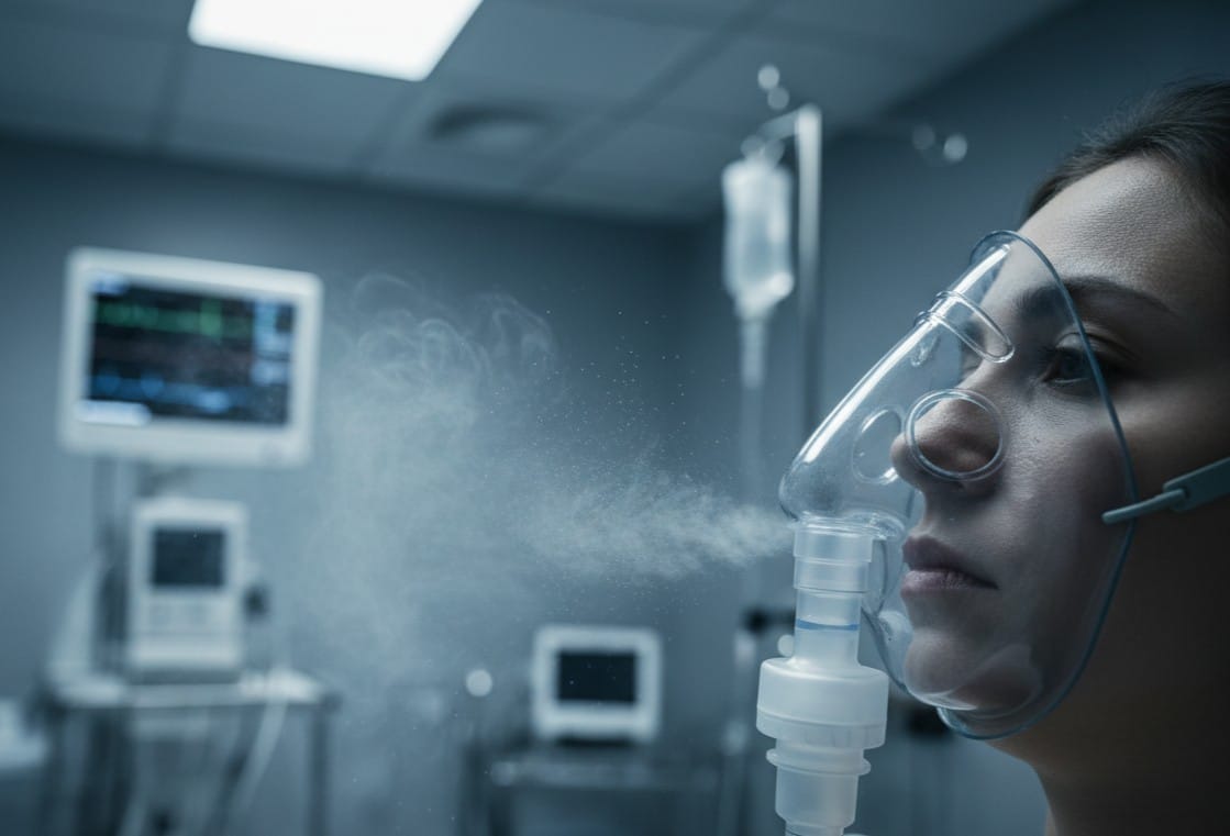 cancro ai polmoni nebulizzatore terapia aerosol clinica paziente