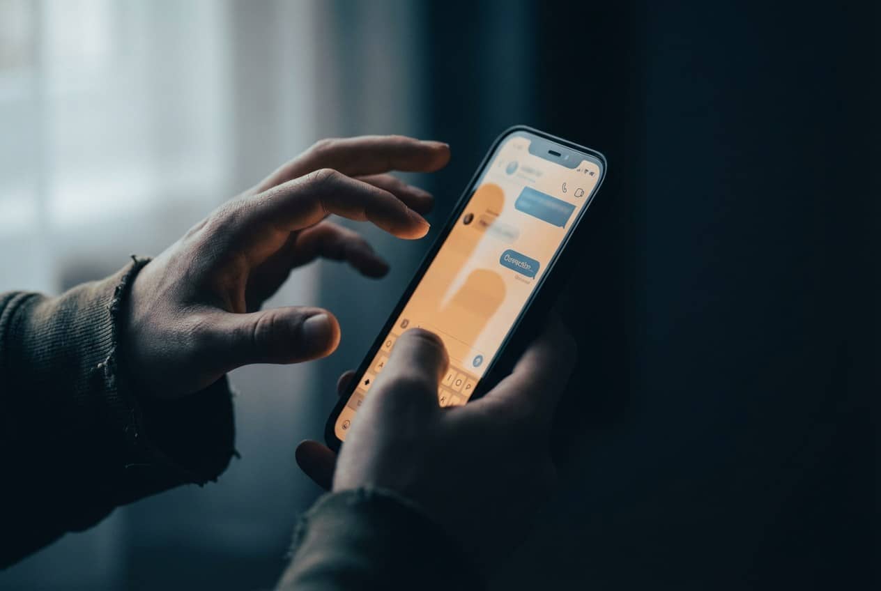salute mentale app smartphone persona sola divano sera