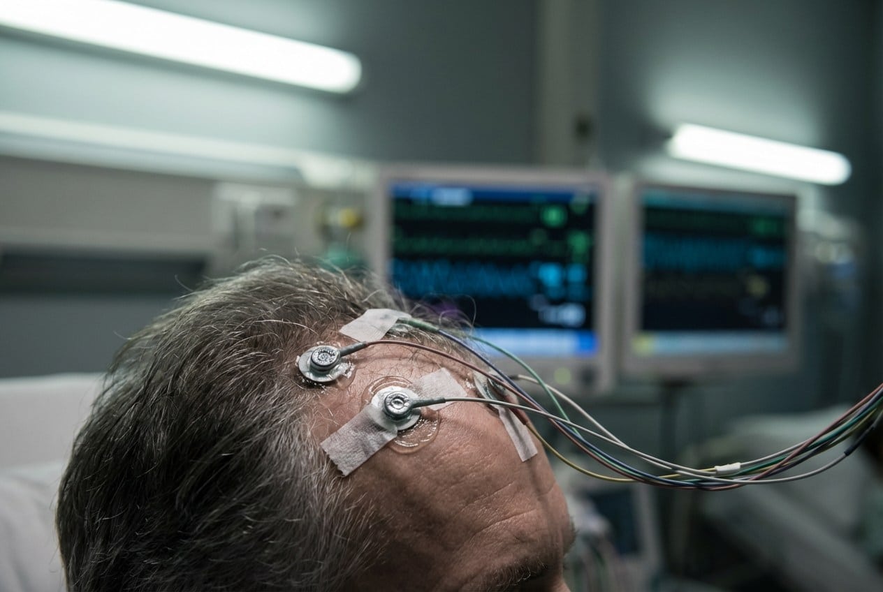 onde gamma attività cerebrale elettroencefalogramma monitoraggio paziente