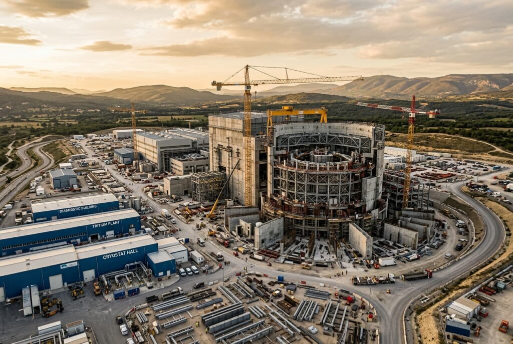 Cantiere ITER Cadarache Francia reattore fusione nucleare materia oscura