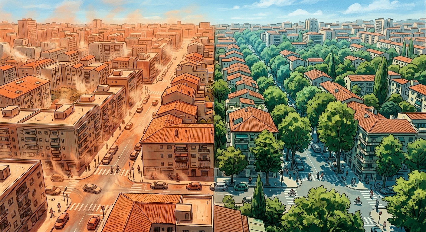 In 25 città europee, l’84% degli edifici non ha ombra a sufficienza