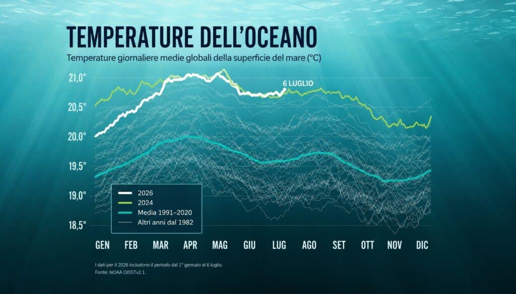 Onde di calore oceani