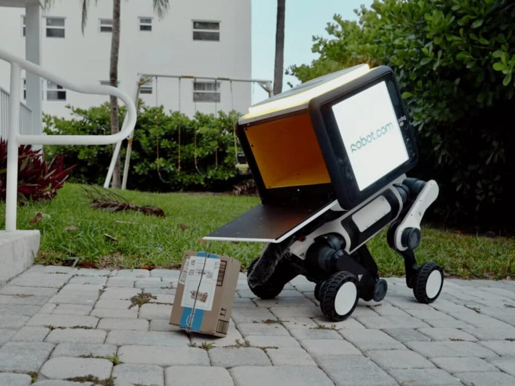 Robot delivery pacco