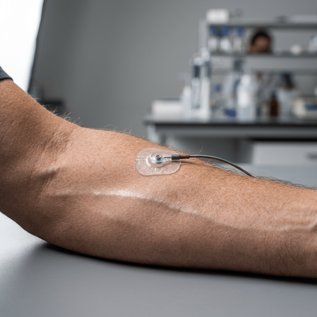 La pelle come cavo: il segnale resta dentro il corpo invece di disperdersi nell'aria.