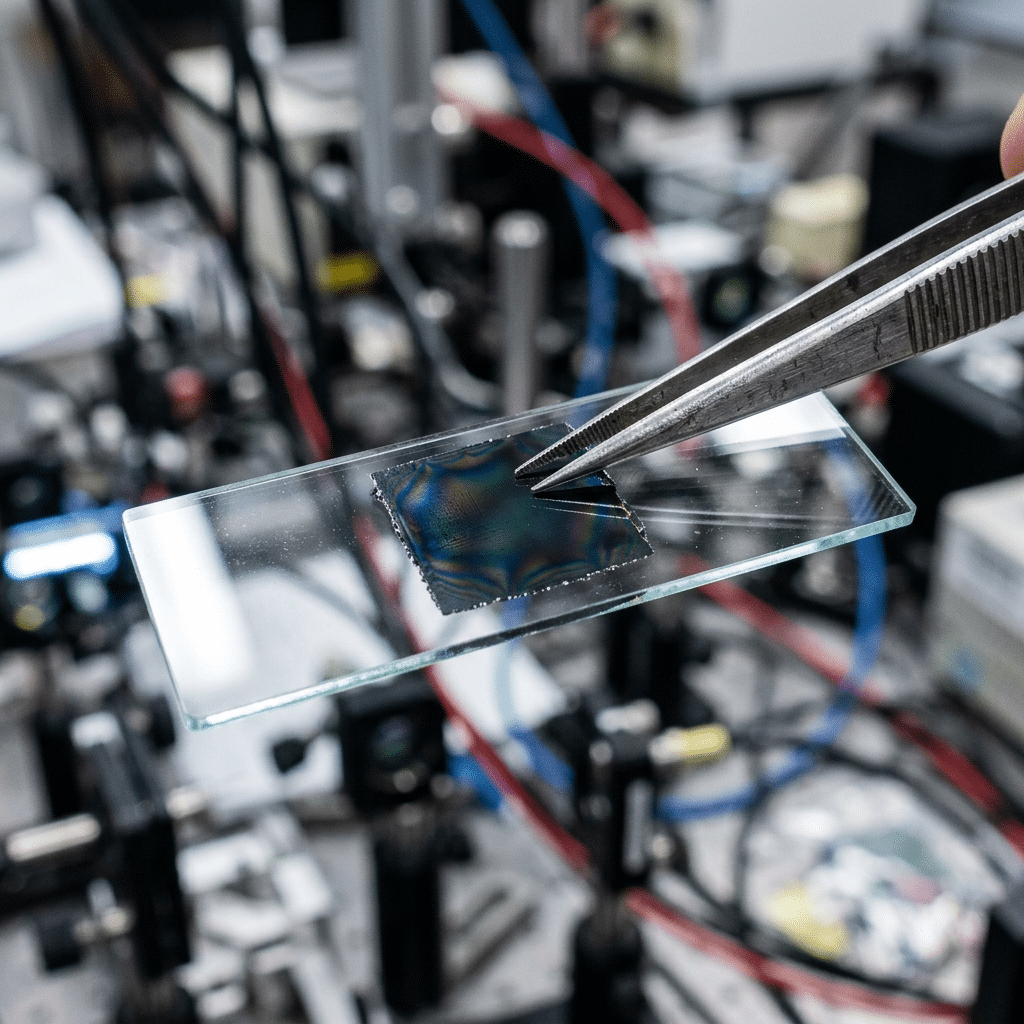 Il materiale che vede e ricorda: pochi nanometri di spessore.