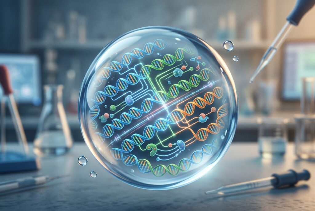 Dall’Irlanda un computer di DNA da 100 bit in una goccia d’acqua