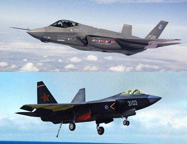 Le somiglianze tra il J31 e l'F-35 sono evidenti.